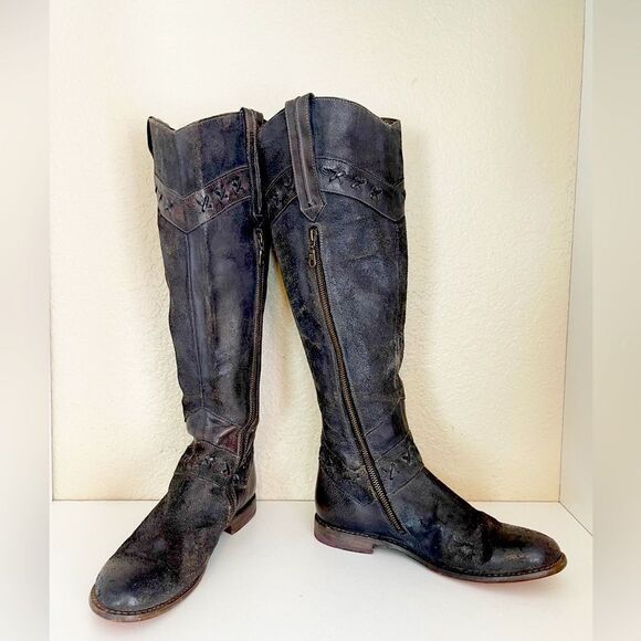 Bed Stu Midge knee high Western riding Boot 9.5/10 - Picture 4 of 13